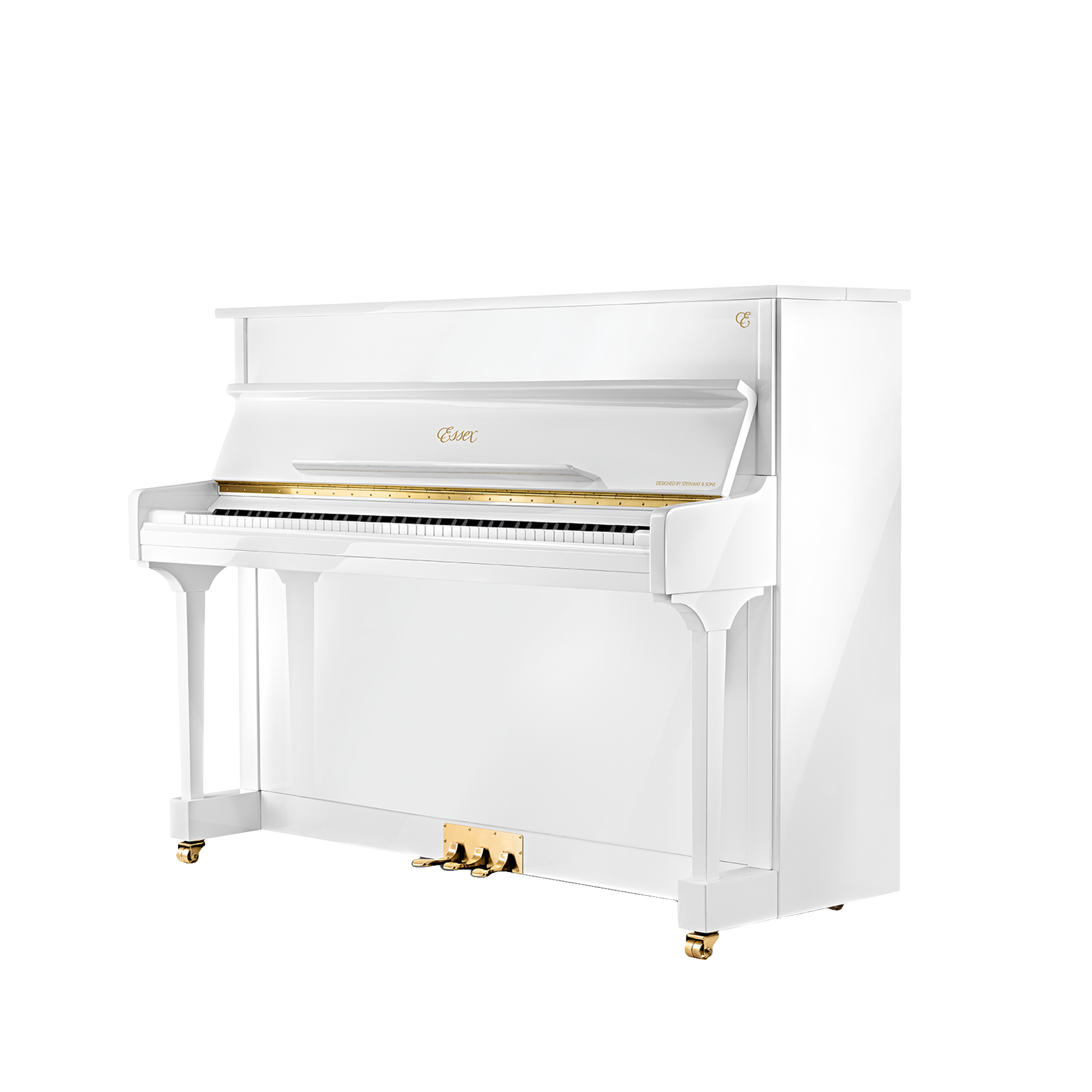 ESSEX UPRIGHT EUP123E WHITE - Classic Studio