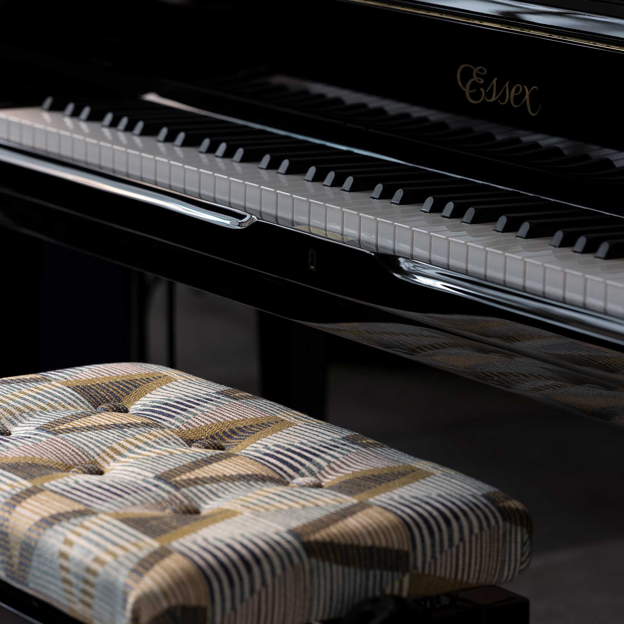 Baby blue with bronze accent