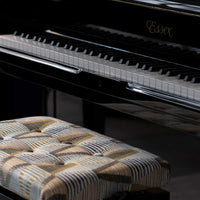 Baby blue with bronze accent