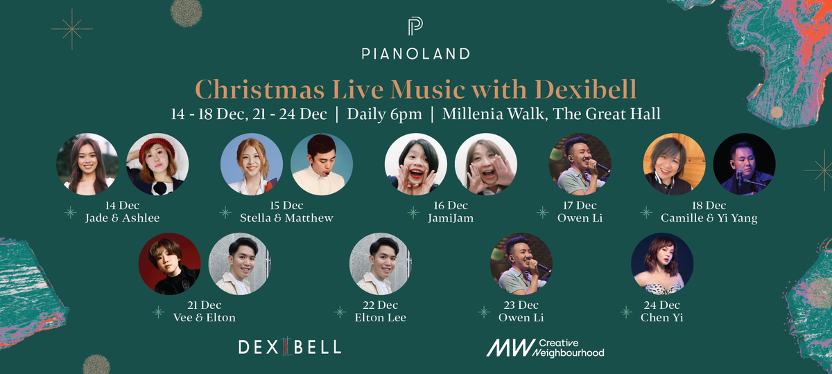 Millenia Walk Christmas Live Music with Dexibell